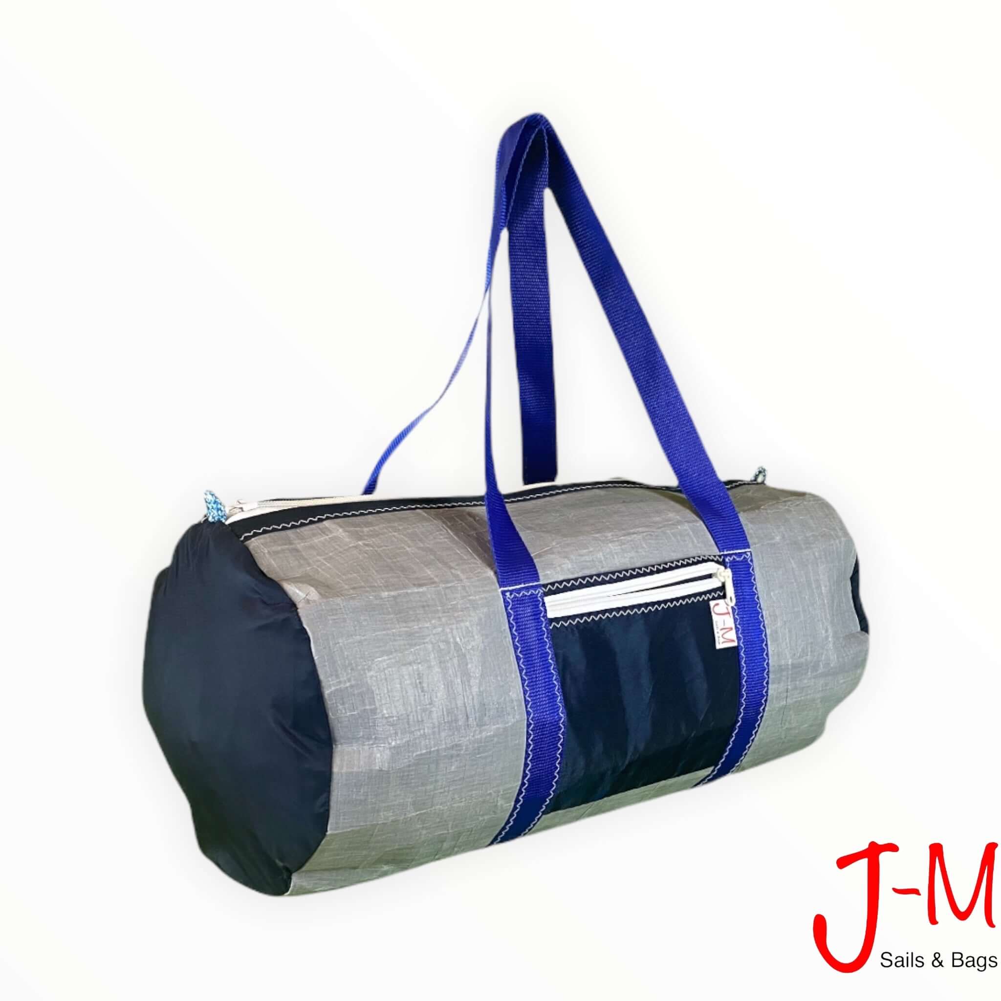 Duffel bag Alfa Large, grey 3Di / navy